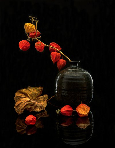 Autumn Lanterns Still Life by Louie Luo