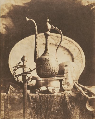 Still Life with Vase and Sword by Louis-Rémy Robert