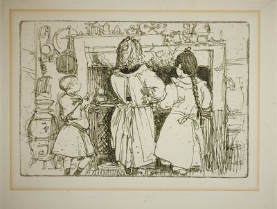 Breakfast Preparations by Louis Auguste Lepère