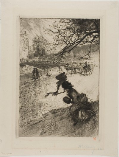 Showers by Louis Auguste Lepère