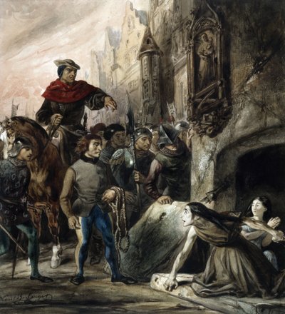 Esmeralda Defended by the Sachette by Louis Boulanger