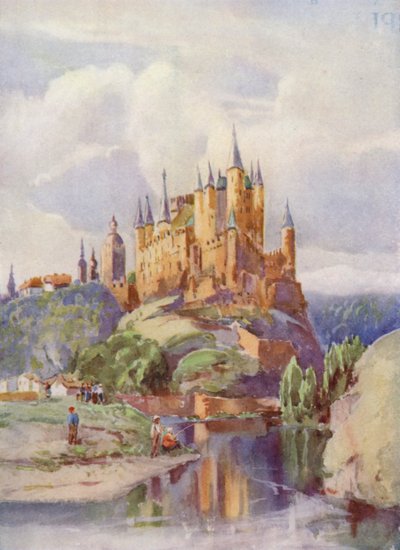 The Alcazar, Segovia by Louis Burleigh Bruhl