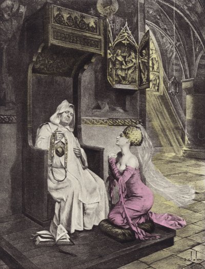 The Lady and the Friar, Third Day, Third Story by Louis Chalon