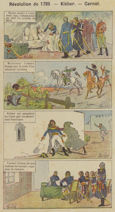 Revolution of 1789, Kleber, Carnot by Louis Charles (after) Bombled