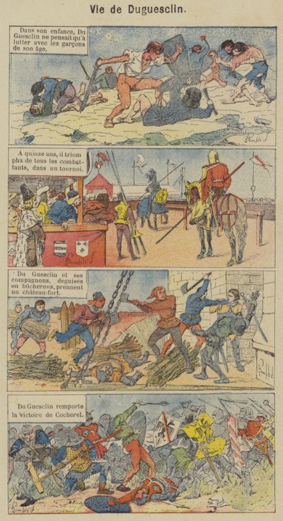 Life of Duguesclin by Louis Charles (after) Bombled