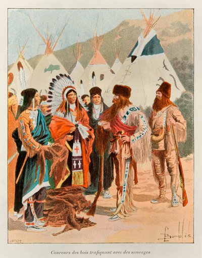 Trapper in Canada by Louis Charles Bombled