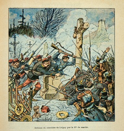 Battle of Loigny on December 2 by Louis Charles Bombled