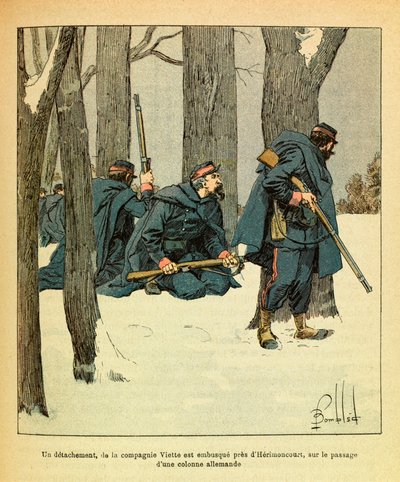 January 1871, a detachment of the Viette Company was ambushed near Herimoncourt, on the passage of a German column by Louis Charles Bombled