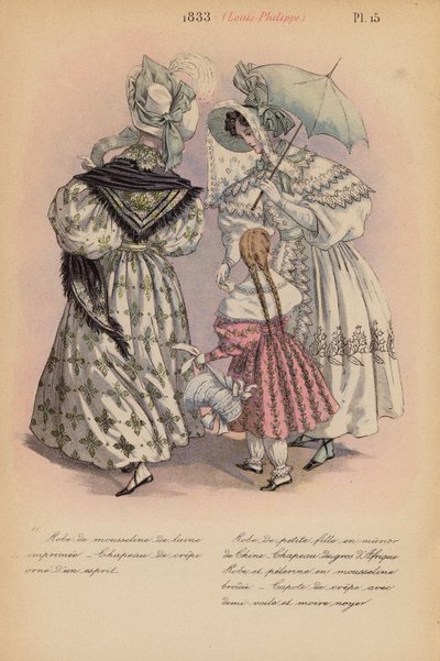 French fashion: 1833, Louis-Philippe by Louis Colas