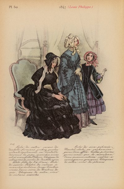 French fashion: 1847, Louis-Philippe by Louis Colas