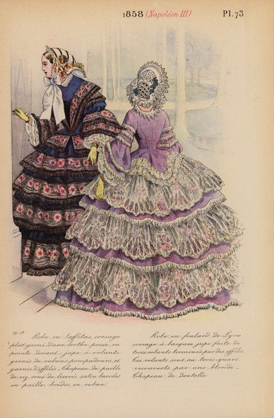 French Fashion: 1858, Napoleon III by Louis Colas