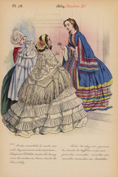 French fashion: 1859, Napoleon III by Louis Colas