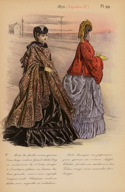 French fashion: 1870, Napoleon III by Louis Colas