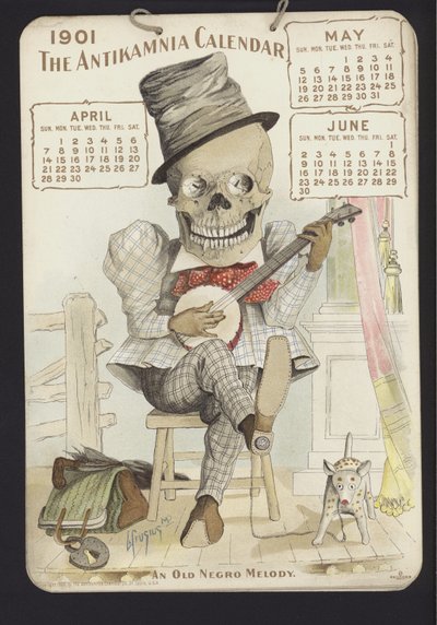 Illustration for Antikamnia Calendar, 1901 by Louis Crucius or Crusuius