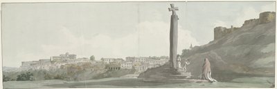 View of Arriano and Monument, So-called Altar of Janus (Voyage en Italie, en Sicile et à Malte - 1778) by Louis Ducros