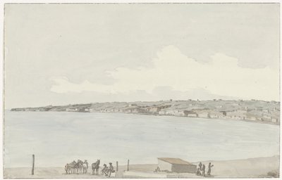 View of the Promontory of Pausilype with the Old Palace of Queen Jeanne and the Countryside of Sannazar from the Balcony of the Inn by Louis Ducros