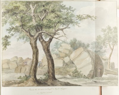 Ruins of the Temple of Zeus Olympus in Ancient Agrigento by Louis Ducros