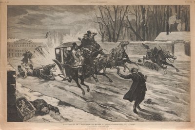 Assassination of Tsar Alexander II in St Petersburg, 1881 by Louis Dünki