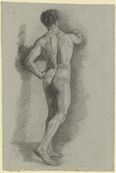 Male Nude from Behind by Louis Eysen