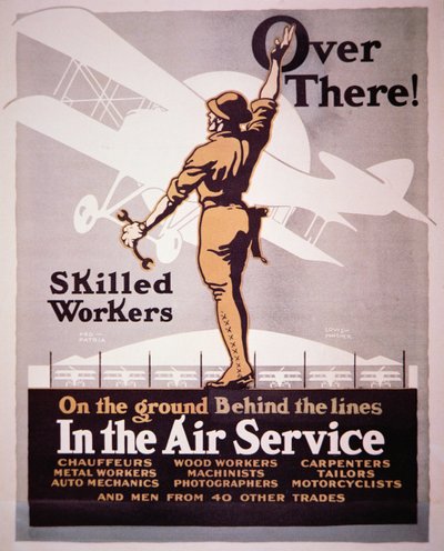 American recruiting poster for the Air Service by Louis Fancher