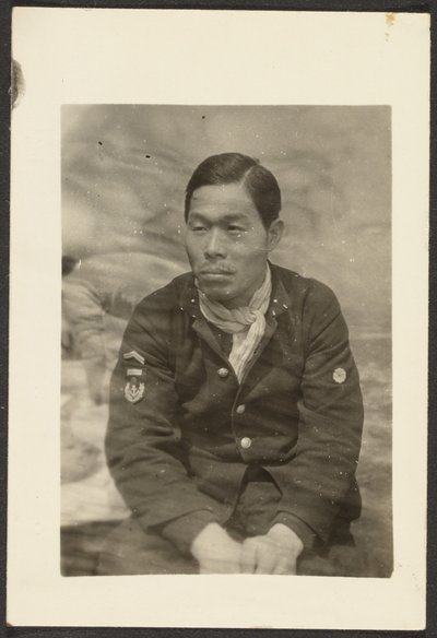 Asian Man in Uniform by Louis Fleckenstein
