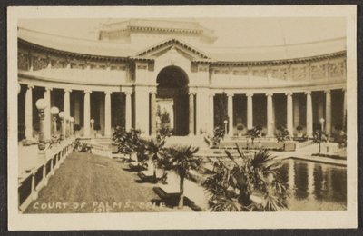 Court of Palms, Pan Pacific International Exposition (P.P.I.E.) by Louis Fleckenstein