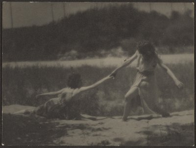 Dancers in Garden by Louis Fleckenstein
