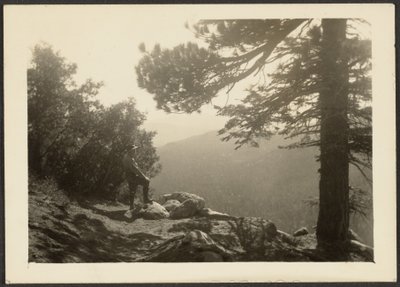 Figure in Mountain Landscape by Louis Fleckenstein