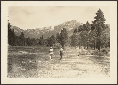 Figures in Mountain Landscape by Louis Fleckenstein