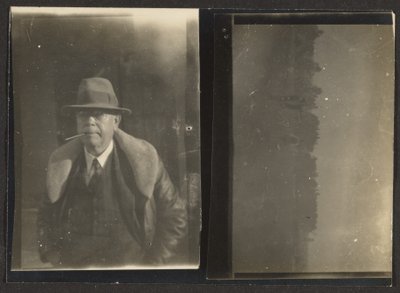 Fleckenstein and Figures in Landscape, Re-photographed by Louis Fleckenstein