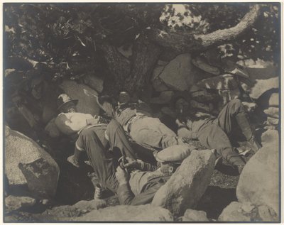 Noonday Siesta on San Jacinto Peak by Louis Fleckenstein