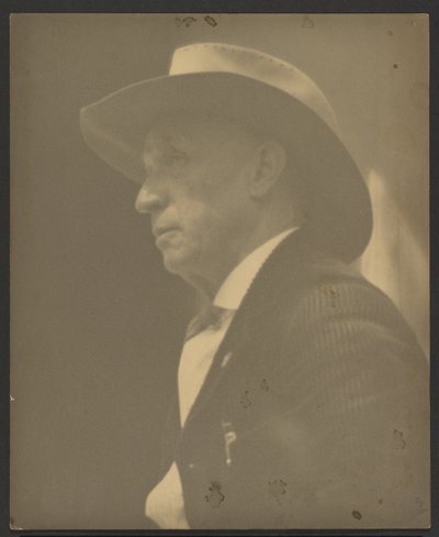 Portrait of a Man Wearing a Stetson by Louis Fleckenstein