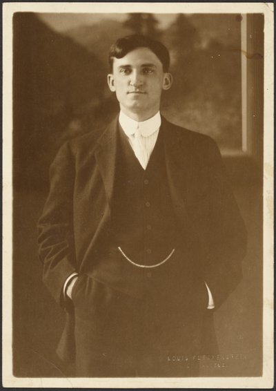 Portrait of a Man with Watch Chain by Louis Fleckenstein