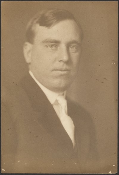 Portrait of a Man with White Tie by Louis Fleckenstein
