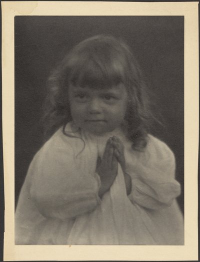 Portrait of a Praying Child by Louis Fleckenstein
