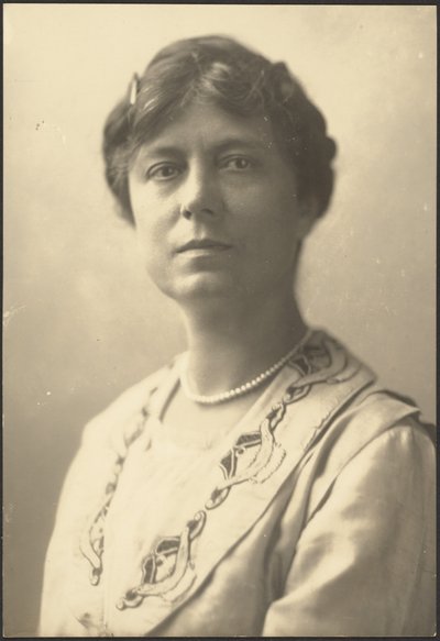 Portrait of a Woman with Applique Collar by Louis Fleckenstein