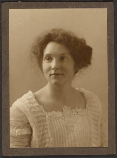 Portrait of a Woman with Pleated Top by Louis Fleckenstein