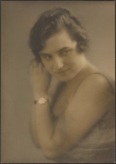 Portrait of a Woman with Watch by Louis Fleckenstein