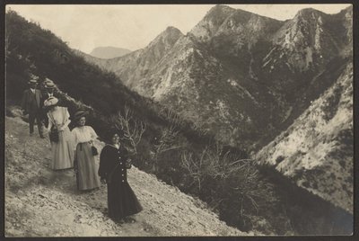 Strolling in a Mountainous Landscape by Louis Fleckenstein
