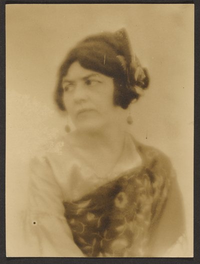 Woman Wrapped in Scarf by Louis Fleckenstein
