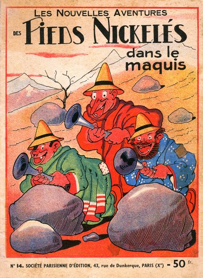 Cover of a Comic Book Album by Louis Forton: Les Pieds Nickeles dans le maquis by Louis Forton