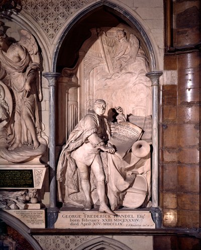 George Frederic Handel monument, Westminster Abbey by Louis Francois Roubilliac