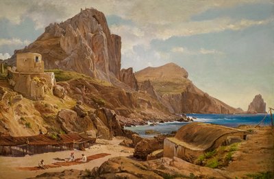 Marina Piccola, Capri c.1844 by Louis Gurlitt