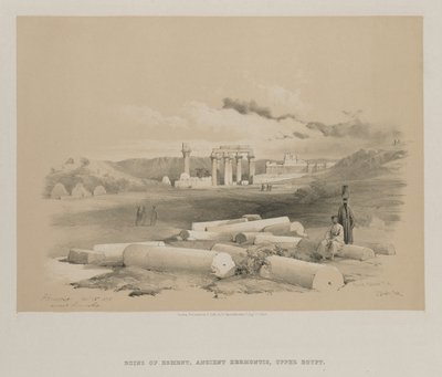 Hermont, Ancient Hermonthis by Louis Haghe