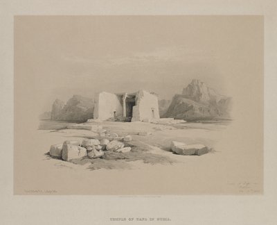 Egypt and Nubia, Volume I: Temple at Tafa in Nubia by Louis Haghe