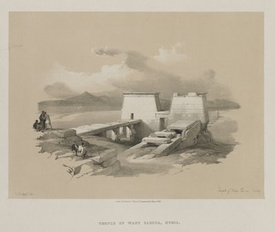 Egypt and Nubia, Volume I: Temple of Wady Saboua, Nubia by Louis Haghe