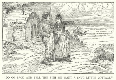 "Do go back and tell the fish we want a snug little cottage" by Louis John Rhead
