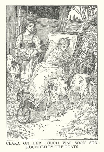 Illustration for Heidi by Johanna Spyri by Louis John Rhead