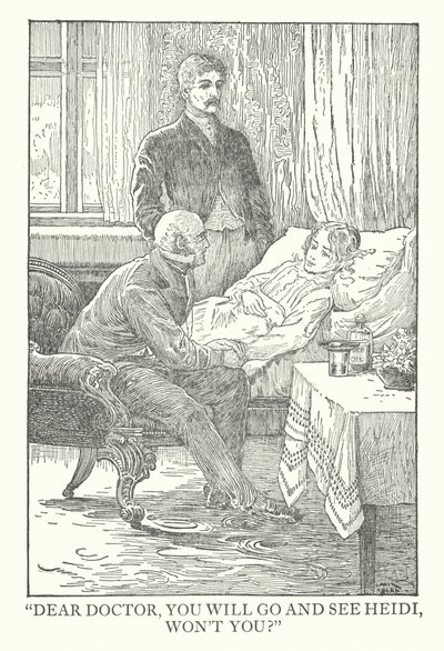 Illustration for Heidi by Johanna Spyri by Louis John Rhead