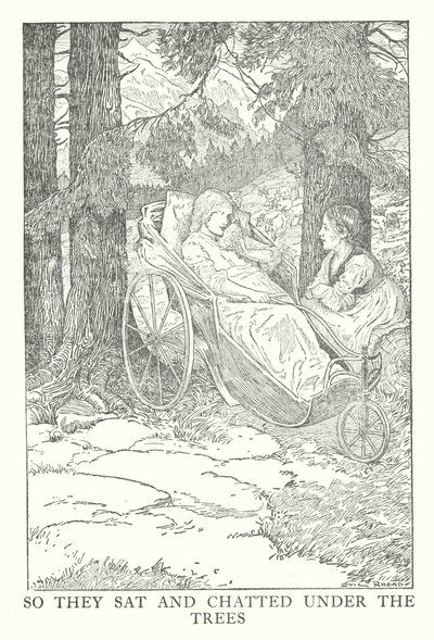 Illustration for Heidi by Johanna Spyri by Louis John Rhead